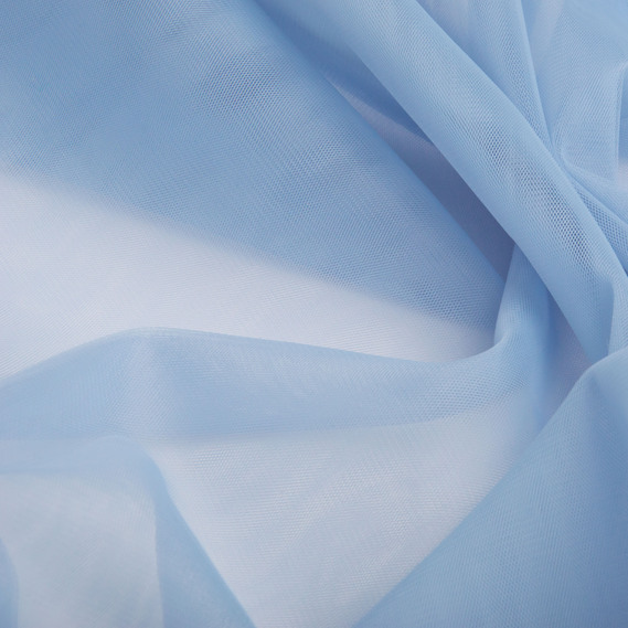 Ткань фатин евро 300 см 15 гр/м2 легкая декоративная для платьев, костюмов, декора  V-H66 св/денім, фото 2