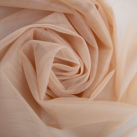 Tulle fabric, 3.0 meters, Euro style V-H84 беж, фото 1