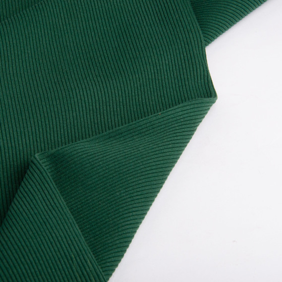 Ткань трикотажное полотно Кашкорсе, 130 см, 300 гр/м2, хлопок т.зелене, фото 2