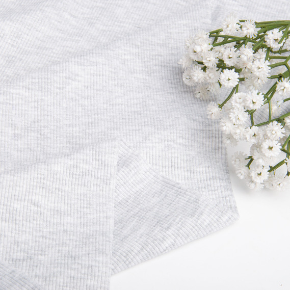 Ткань трикотажное полотно Кашкорсе, 130 см, 300 гр/м2, хлопок св.сіре меланж, фото 3