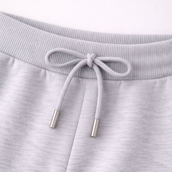 Knitted fabric Kashkorse, 130 cm wide, 300 g/m2, cotton сірий меланж №2, фото 5