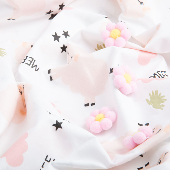 Ranfors coarse calico fabric 7.25805/8 Ягня, фото 4