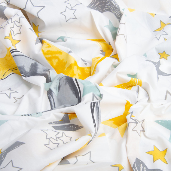 Тканина бязь ранфорс для постільної білизни, бавовна, 130 гр/м2, 240 см 9.23329/5 Ніч м`ята, фото 3