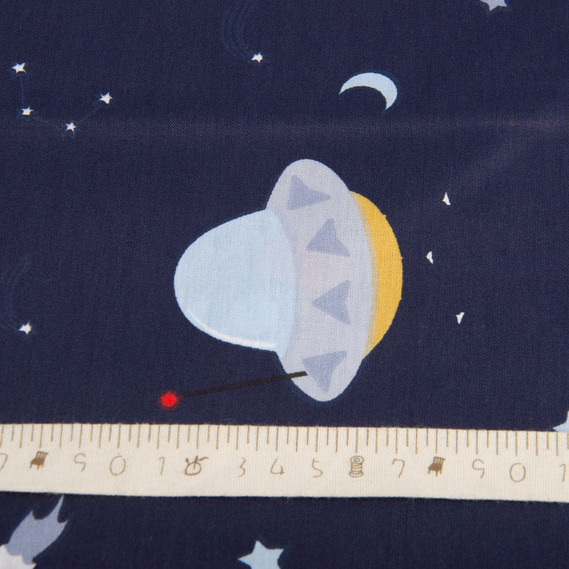 Тканина бязь ранфорс для постільної білизни, бавовна, 130 гр/м2, 240 см 10.28653/21 Космос т/синій, фото 5