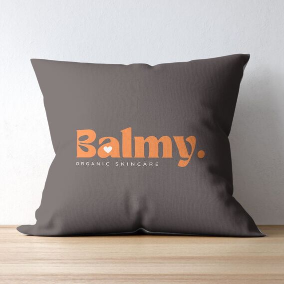 Подушка 45x45 см с вышивкой на заказ, логотип вашей компании, слоган, памятная фраза или инициалы шоколад, фото 7