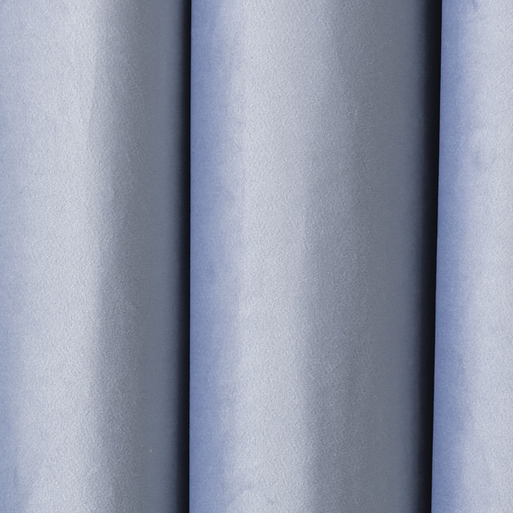 Ткань портьерная однотонная Бархат. 295 см, 365 гр/м2, шторная ткань, ткань для штор, шторы, портьеры, гардины, ткань гардинная V-11 сіро-блакитний, фото 2