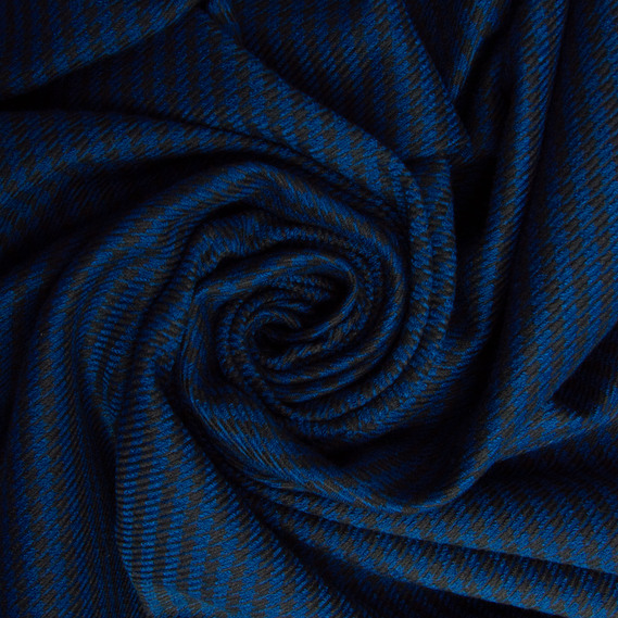 Suit Fabric Houndstooth, 135 cm, 245 g/m², for clothing, dresses, suits, and skirts V-2 чорно/синя, фото 1 Suit Fabric Houndstooth, 135 cm, 245 g/m², for clothing, dresses, suits, and skirts V-2 чорно/синя, фото 1