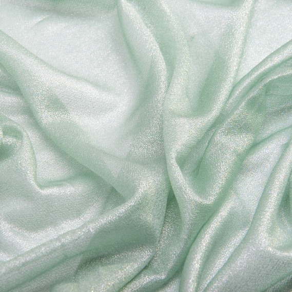 Ткань трикотаж Феерия металлик креп, 150 см, 100 гр/м2, для платьев, костюмов, блуз м`ята , фото 2