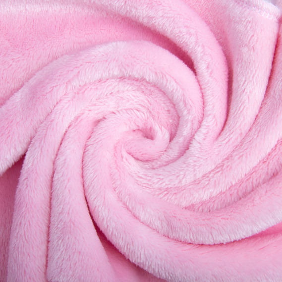 Terry Cloth Velsoft, 175 cm, 400 g/m², soft fabric for blankets, robes, pajamas, and bedspreads рожеве, фото 1