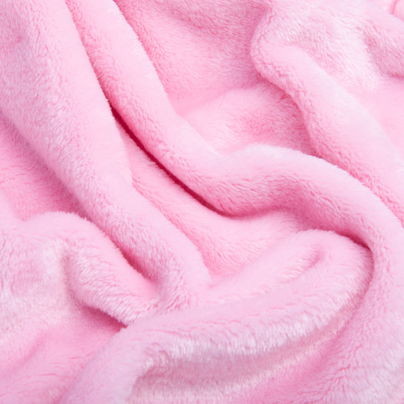 Terry Cloth Velsoft, 175 cm, 400 g/m², soft fabric for blankets, robes, pajamas, and bedspreads рожеве, фото 2