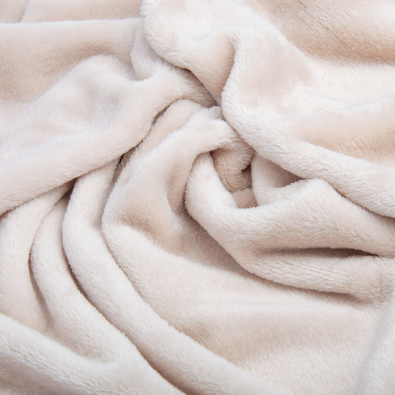 Ткань махровое полотно Велсофт, 175 см, 400 гр/м2, мягкая ткань для пледов, халатов, пижам, покрывал крем , фото 2