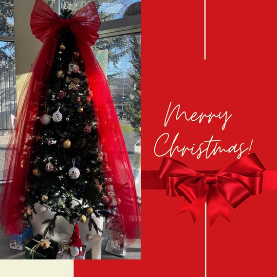 Decorative Christmas tree bow 65х200 cm large red tulle червоний , фото 6 Decorative Christmas tree bow 65х200 cm large red tulle червоний , фото 6