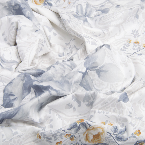 Ткань бязь ранфорс для постельного белья, хлопок, 130 гр/м2, 240 см 12.28856/6 Роуз сіра, фото 2