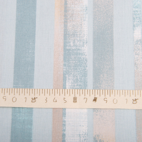 Ткань бязь ранфорс для постельного белья, хлопок, 130 гр/м2, 240 см 7003-01 Штрих бірюза, фото 5