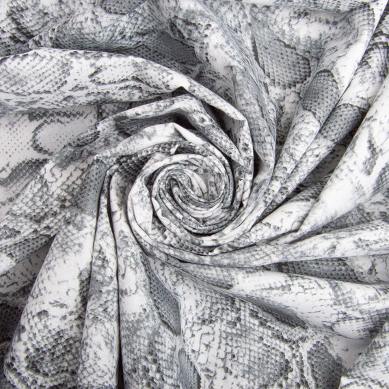 Тканина бязь ранфорс для постільної білизни, бавовна, 130 гр/м2, 240 см M03177/1 Snake сіра, фото 1