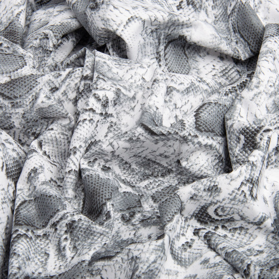 Тканина бязь ранфорс для постільної білизни, бавовна, 130 гр/м2, 240 см M03177/1 Snake сіра, фото 2