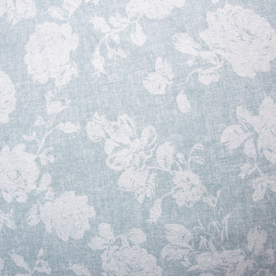 Тканина бязь ранфорс для постільної білизни, бавовна, 130 гр/м2, 240 см 3.28997/8 Троянди на т/бірюз., фото 3