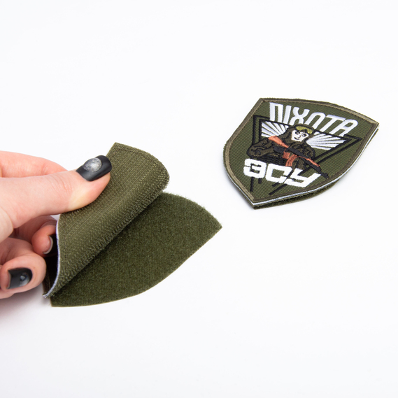 Set of 2 Patches with Velcro "Infantry of the Armed Forces of Ukraine" 7x9.5 cm, Embroidered Patch with Velcro, фото 4