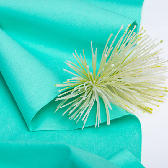 Тканина бязь ранфорс для постільної білизни, бавовна 130 гр/м2, 240 см v-22 м`ята, фото 3