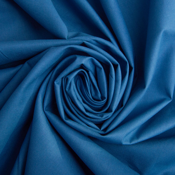 Тканина бязь ранфорс для постільної білизни, бавовна 130 гр/м2, 240 см V-76 денім, фото 1