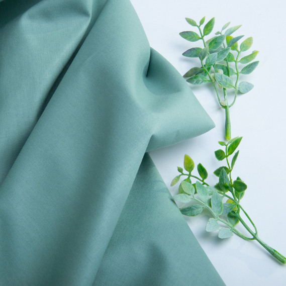 Ткань бязь ранфорс для постельного белья, хлопок 130 гр/м2, 240 см V-112 м`ята, фото 3