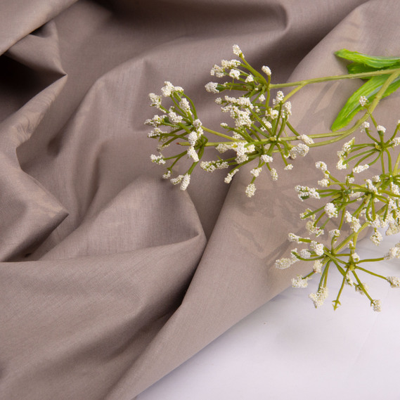 Ткань бязь ранфорс для постельного белья, хлопок 130 гр/м2, 240 см V-135 сіро/оливкова, фото 3