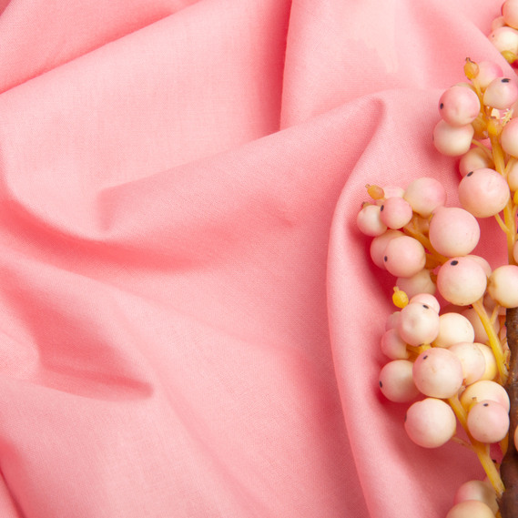 Тканина бязь ранфорс для постільної білизни, бавовна 130 гр/м2, 240 см V-81 чайна троянда, фото 3