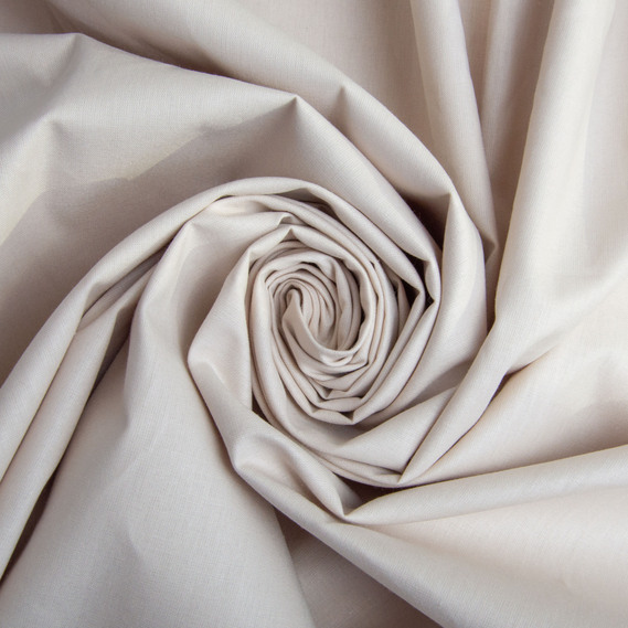 Ткань бязь ранфорс для постельного белья, хлопок 130 гр/м2, 240 см V-151  св/беж, фото 1