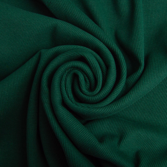 Ткань трикотажное полотно Кашкорсе, 130 см, 300 гр/м2, хлопок смарагд, фото 1