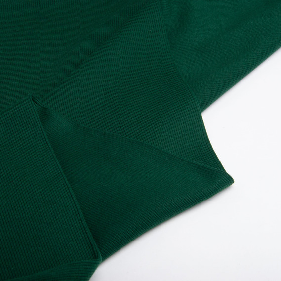 Ткань трикотажное полотно Кашкорсе, 130 см, 300 гр/м2, хлопок смарагд, фото 2