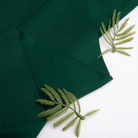 Knitted fabric Kashkorse, 130 cm wide, 300 g/m2, cotton смарагд, фото 6