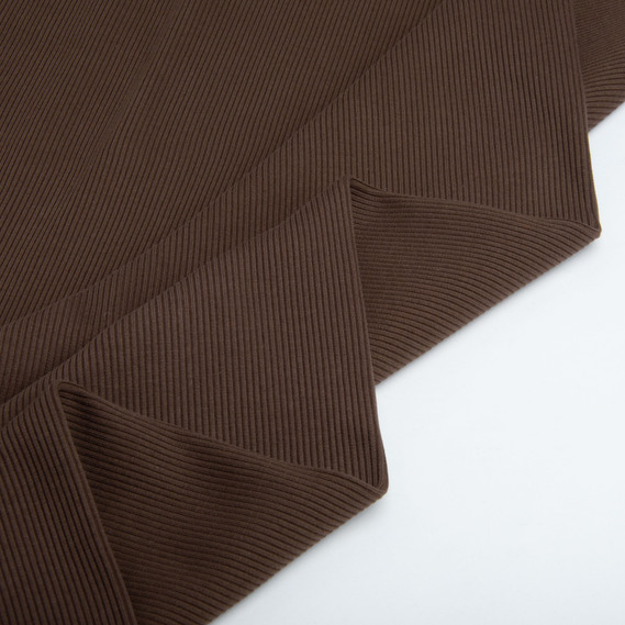 Ткань трикотажное полотно Кашкорсе, 130 см, 300 гр/м2, хлопок т/коричневий, фото 2 Ткань трикотажное полотно Кашкорсе, 130 см, 300 гр/м2, хлопок т/коричневий, фото 2