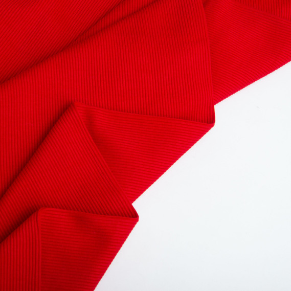 Тканина трикотажне полотно Кашкорсе, 130 см, 300 гр/м2, бавовна червоний , фото 2