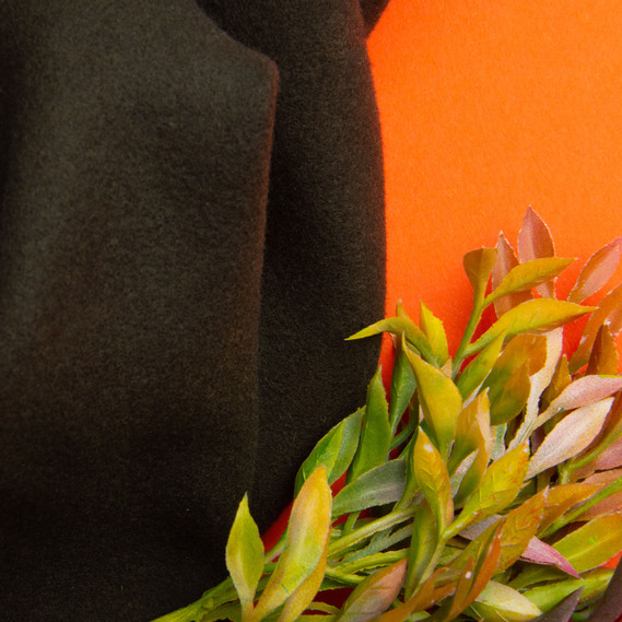 Тканина пальтова Дакота однотонна, 150 см, 397 гр/м2 темний хакі, фото 3 Тканина пальтова Дакота однотонна, 150 см, 397 гр/м2 темний хакі, фото 3