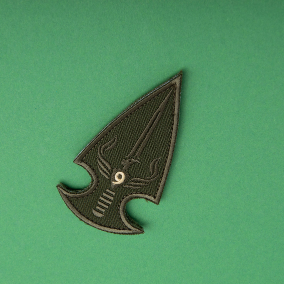 Set of 2 Velcro Patches "Phoenix Battalion, 9th Company," Khaki, 5x9 cm, Embroidered Tactical Patch, фото 8 Set of 2 Velcro Patches "Phoenix Battalion, 9th Company," Khaki, 5x9 cm, Embroidered Tactical Patch, фото 8