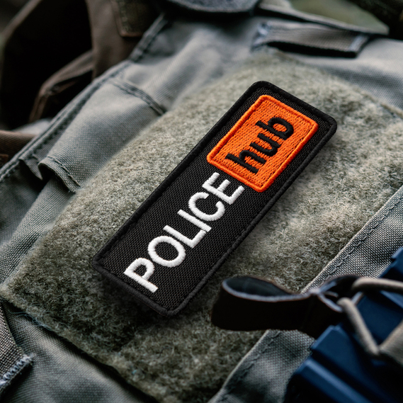 Set of 2 Velcro Patches Police Hub 8.6x3.2 cm Embroidered Patch Insignia Chevron Police, Police Hub, фото 3