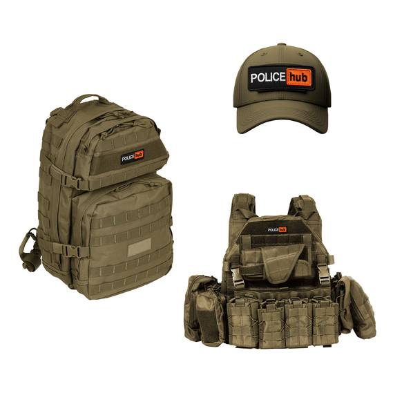 Set of 2 Velcro Patches Police Hub 8.6x3.2 cm Embroidered Patch Insignia Chevron Police, Police Hub, фото 9