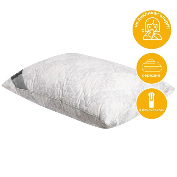 Подушка Air Dream Classic IDEIA 70х70 см два чехла с молнией, антиаллергенная афродіта, фото 1