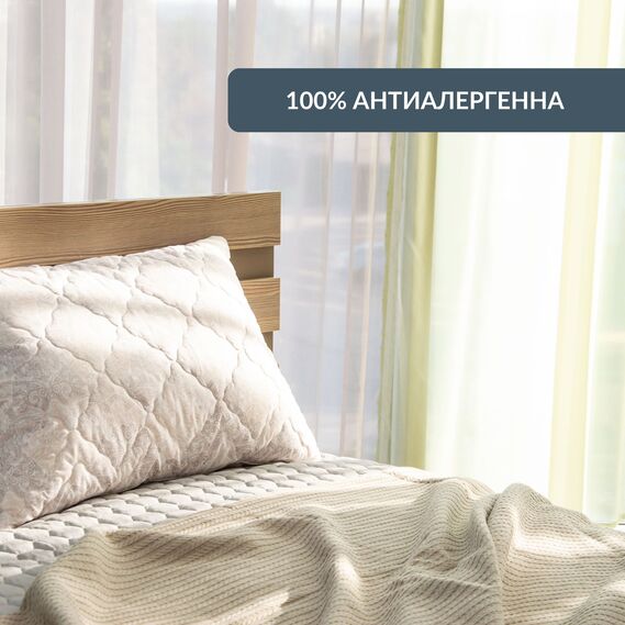 Подушка Air Dream Classic IDEIA 70х70 см два чехла с молнией, антиаллергенная афродіта, фото 4