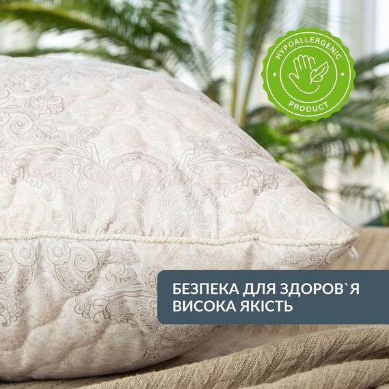 Подушка Air Dream Classic IDEIA 70х70 см два чехла с молнией, антиаллергенная афродіта, фото 5