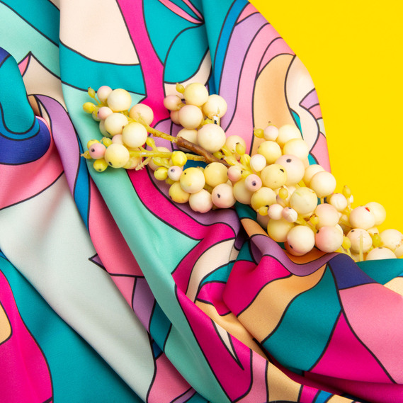 Fabric for clothing Satin silk with a pattern, delicate, light fabric вітраж казковий, фото 5 Fabric for clothing Satin silk with a pattern, delicate, light fabric вітраж казковий, фото 5