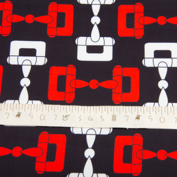 Fabric for clothing Satin silk with a pattern, delicate, light fabric хермес, фото 6