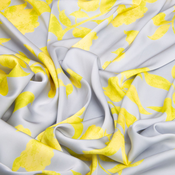 Fabric for clothing Satin silk with a pattern, delicate, light fabric Ангела лимон, фото 3 Fabric for clothing Satin silk with a pattern, delicate, light fabric Ангела лимон, фото 3