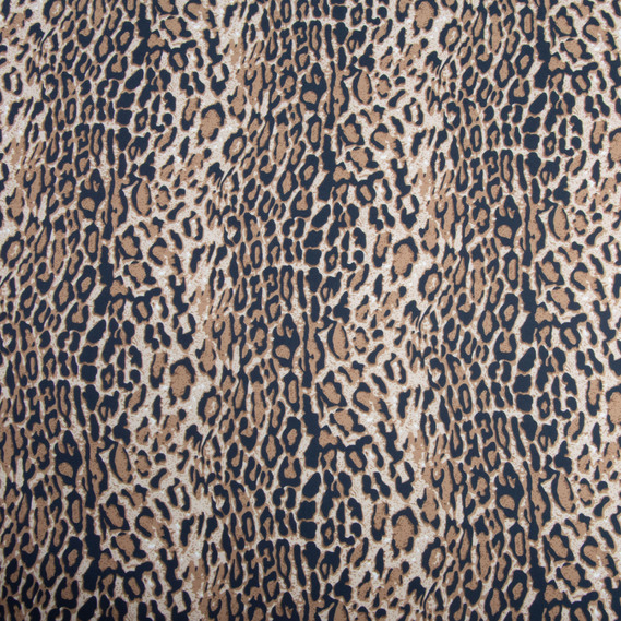 Fabric for clothing Satin silk with a pattern, delicate, light fabric Ліона беж, фото 2