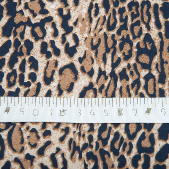 Fabric for clothing Satin silk with a pattern, delicate, light fabric Ліона беж, фото 4