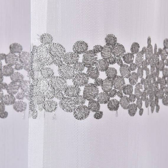 Тканина тюль з вишивкою, 320 см, 66 гр/м2 V-gri, фото 3 Тканина тюль з вишивкою, 320 см, 66 гр/м2 V-gri, фото 3