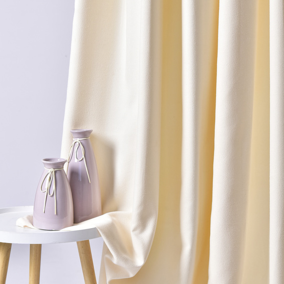 Тканина портьєрна однотонна Californiaі, 300 см, 258 гр/м2, шторна тканина, тканина для штор, штори, портьєри, гардіни, тканина для гардин V-03 персик, фото 3