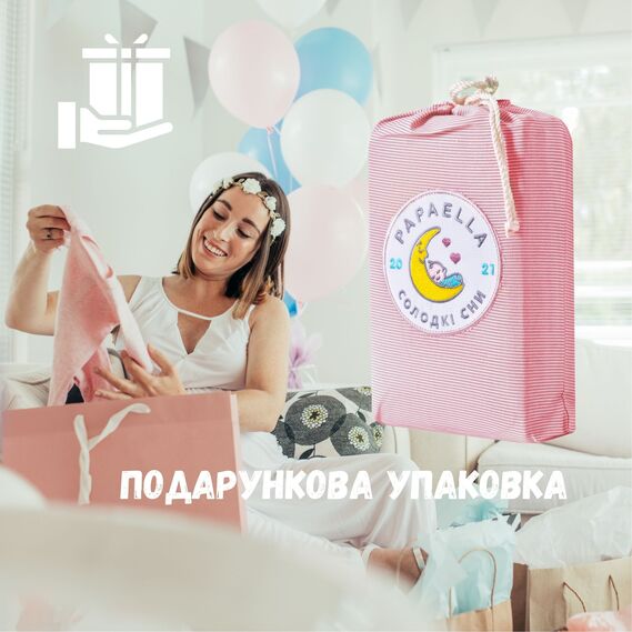 Комплект постельного белья в кроватку детский PAPAELLA, набор постельного с вышивкой, хлопок рожевий, фото 8