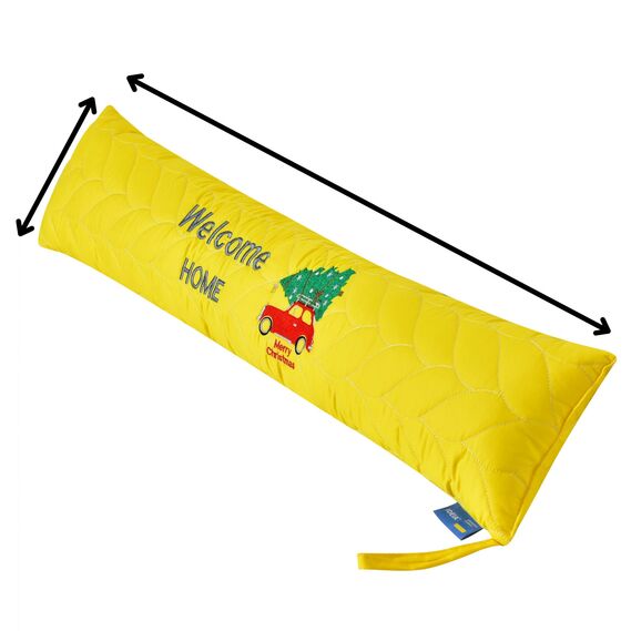 Cushion cushion insulation for windows and doors TM IDEIA 15x90 cm жовтий з вишивкою, фото 7