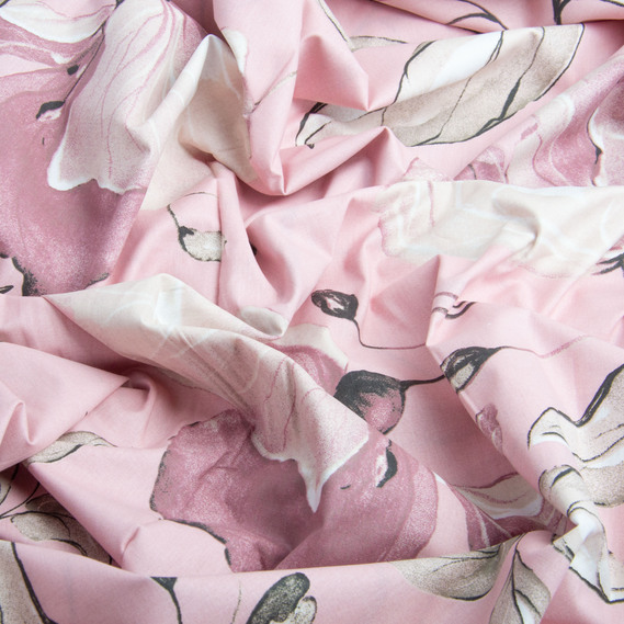 Тканина бязь ранфорс для постільної білизни, бавовна, 130 гр/м2, 240 см 7.22280/43 Пріма пудра, фото 3